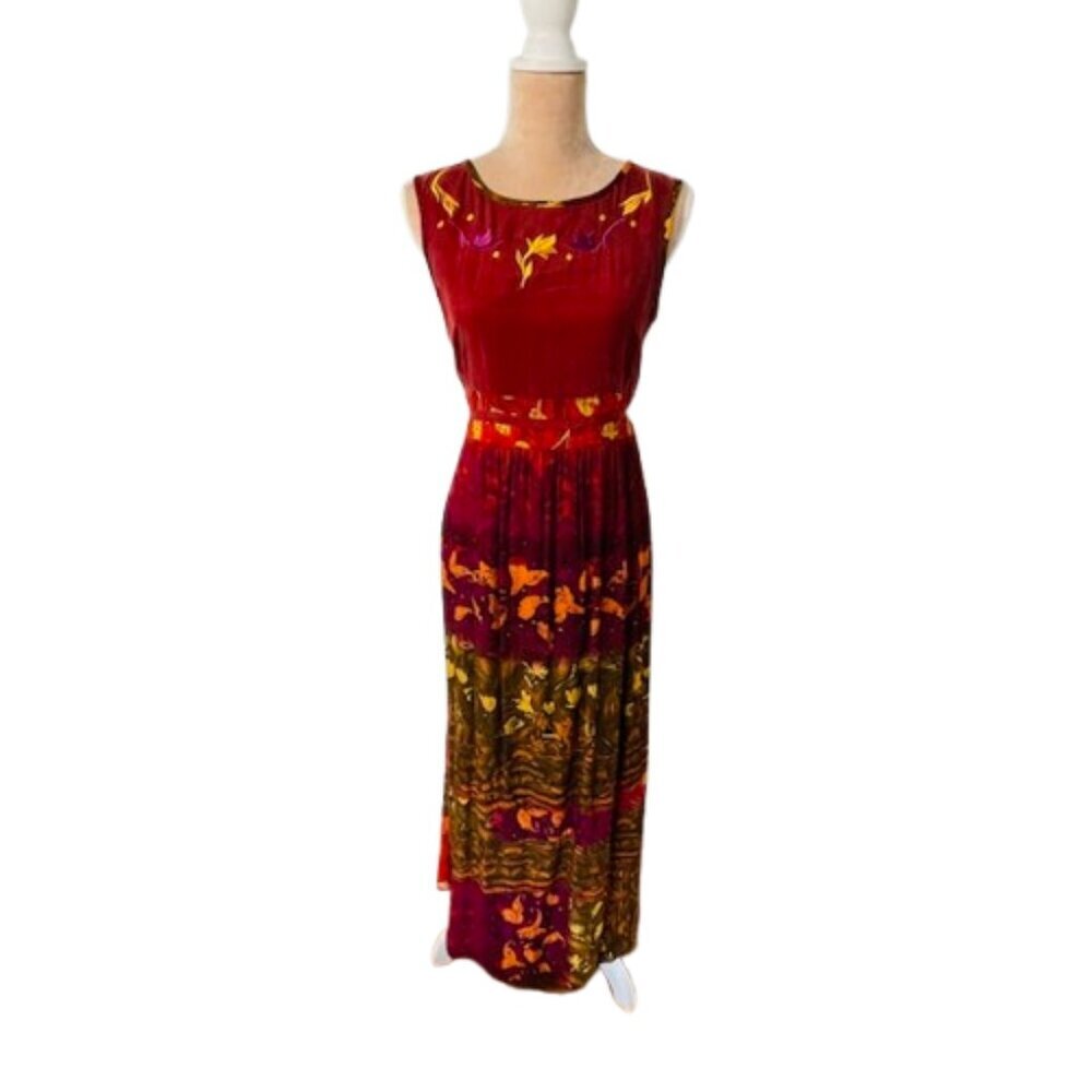 Vintage 90's Jumper Dress Carol Little Boho Tribal Maxi Dress 4 - Picture 10 of 10